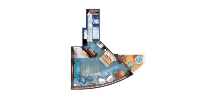 The Haven Deluxe Owner's Suite with Large Balcony floor Plan