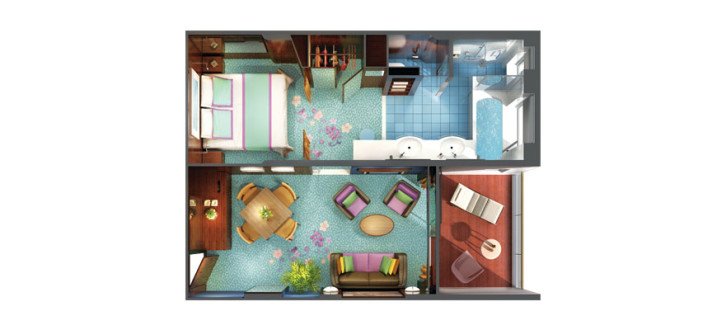 The Haven Courtyard Penthouse with Balcony floor Plan