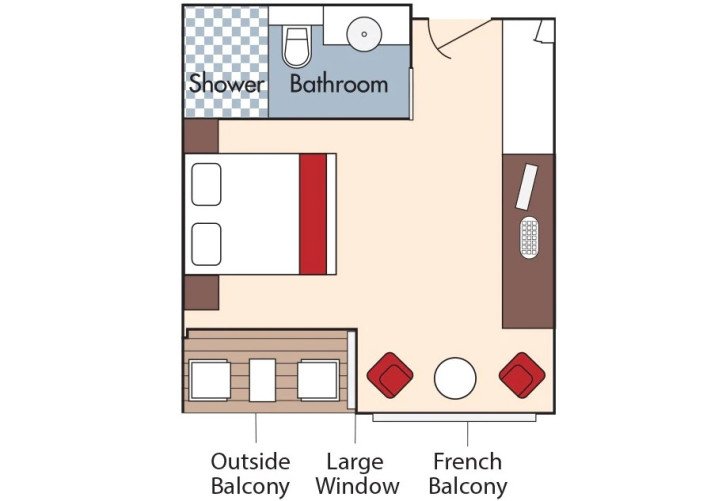 CAT. C Stateroom floor Plan