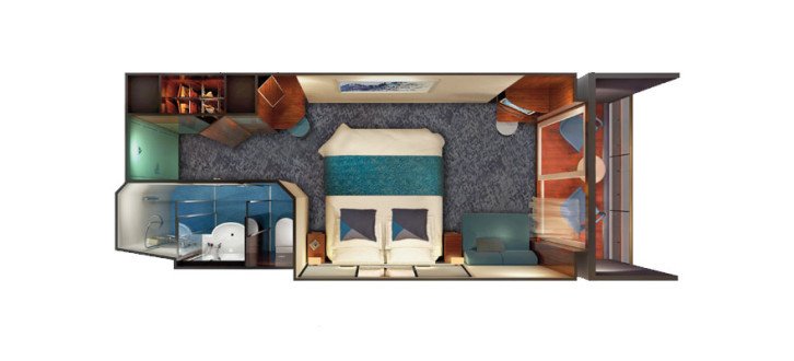 Sail Away Balcony floor Plan