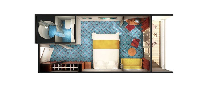 Family Balcony floor Plan