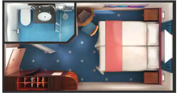 Obstructed Oceanview floor Plan