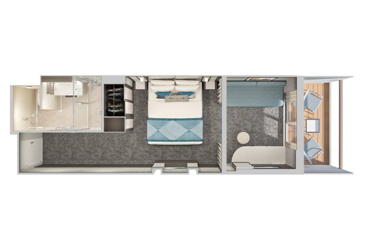 Club Balcony Suite floor Plan