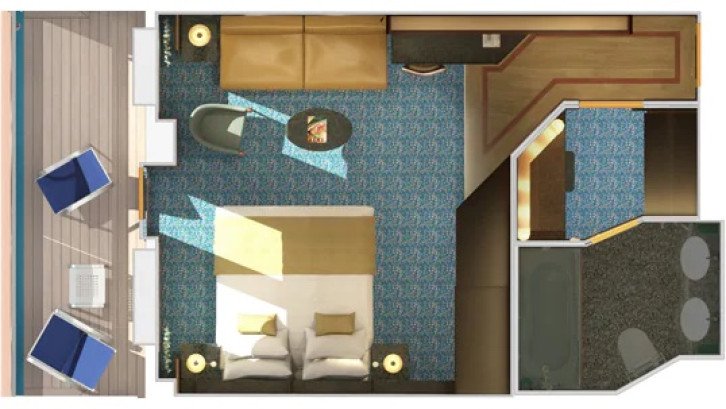 Cloud 9 Spa Suite floor Plan