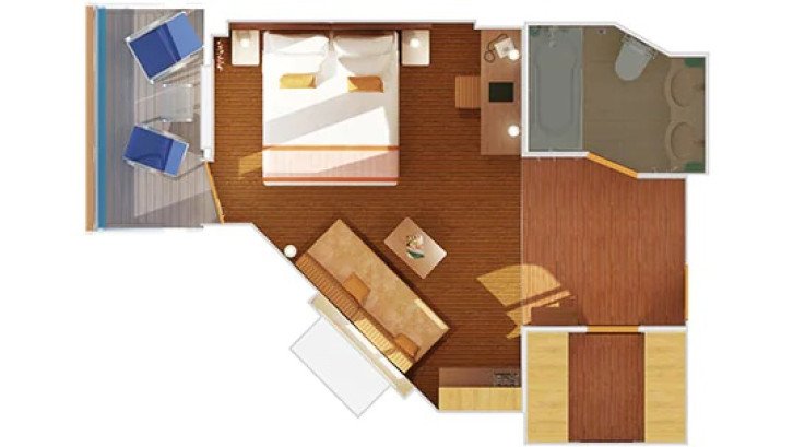 Junior Suite (Obstructed View) floor Plan