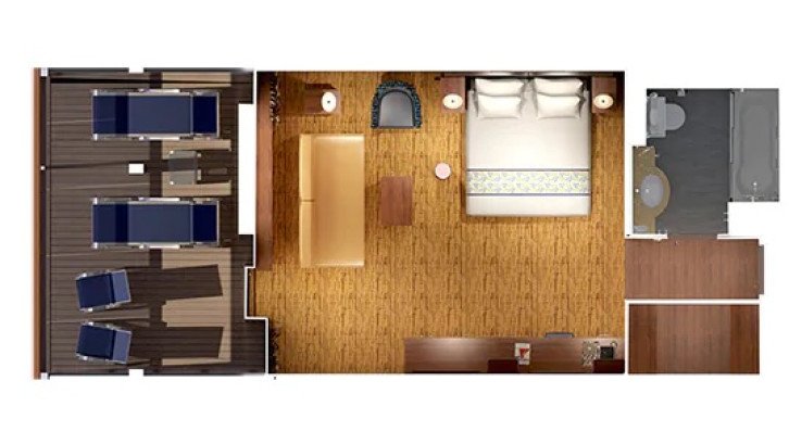 Grand Suite Extended Balcony floor Plan