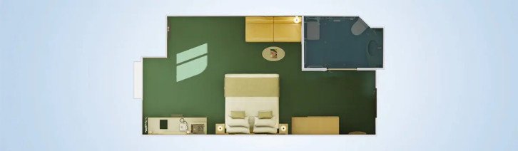 Cloud 9 Spa Ocean View (Walkway View) floor Plan