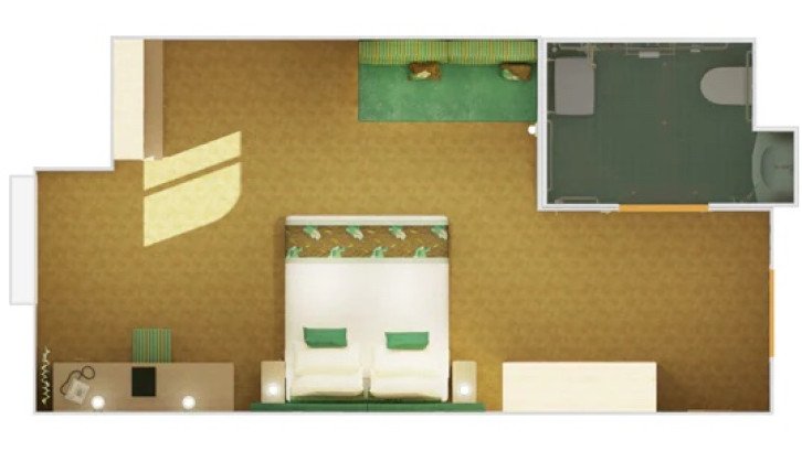 Cloud 9 Spa Ocean View (Walkway View) floor Plan