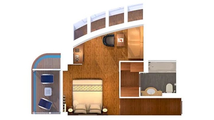 Grand Suite Extended Balcony floor Plan