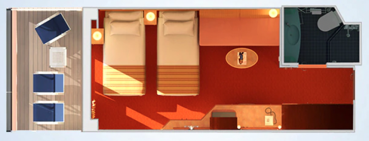 Extended Balcony floor Plan
