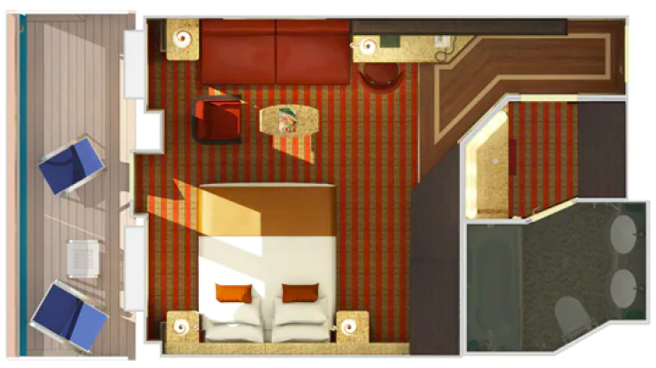 Cloud 9 Spa Suite floor Plan