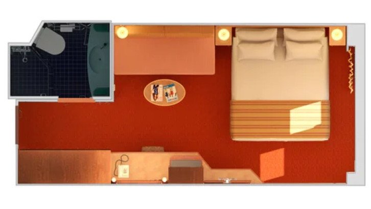 Interior with Window (Obstructed View) floor Plan