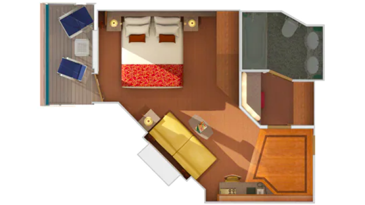 Junior Suite floor Plan