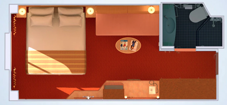 Interior with Window (Obstructed View) floor Plan