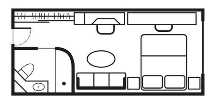 Two-Bedroom Grand Suite Aurea floor Plan