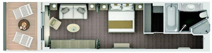 Deluxe Veranda Suite floor Plan
