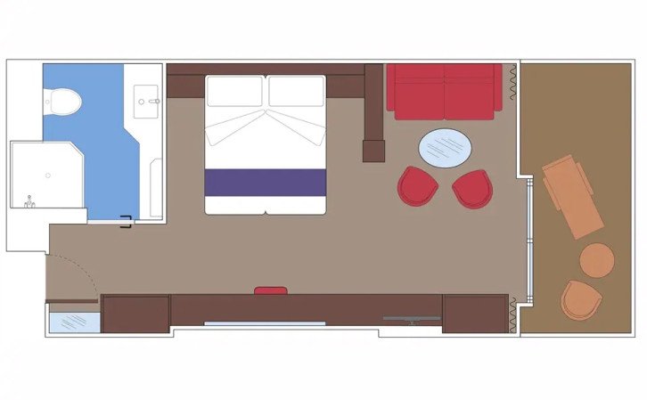 MSC Yacht Club Deluxe Suite floor Plan
