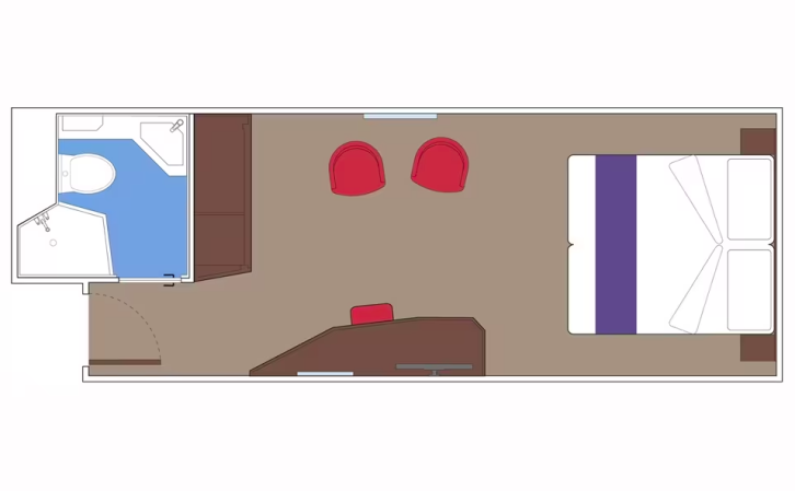 MSC Yacht Club Interior Suite floor Plan