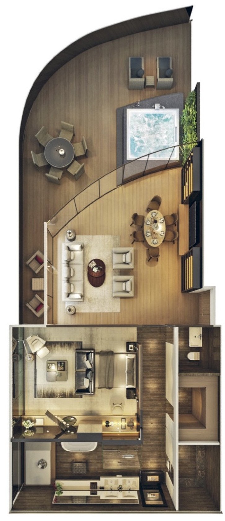 Owner's Penthouse Suites floor Plan