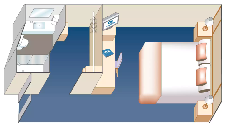 Interior Staterooms floor Plan
