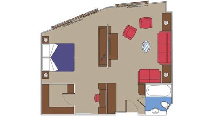 MSC Yacht Club Executive & Family Suite floor Plan