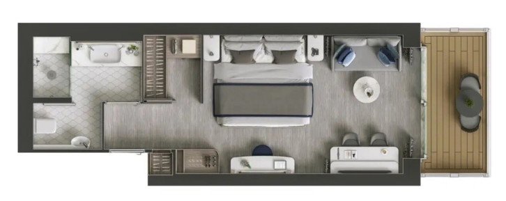 Superior Veranda Suite floor Plan