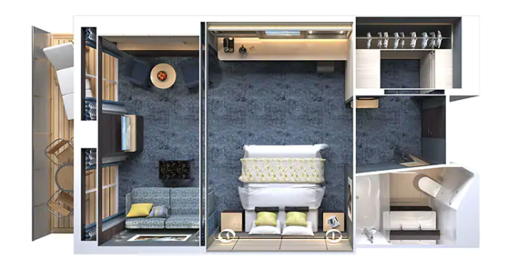 The Haven Family Villa Suite with Balcony floor Plan