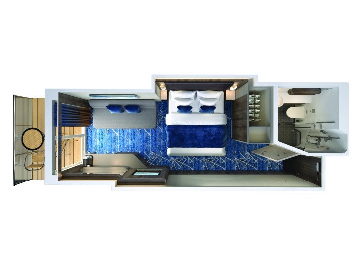 Family Club Balcony Suite floor Plan