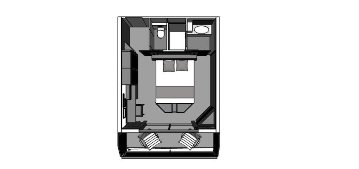 Premium Suite Aurea with Whirlpool floor Plan