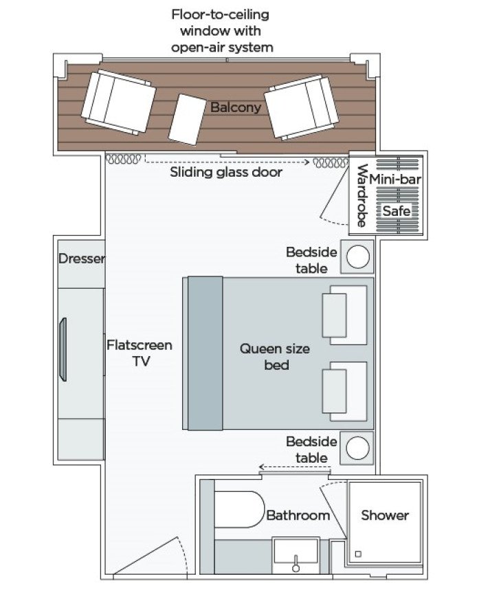 Grand Balcony Suite floor Plan