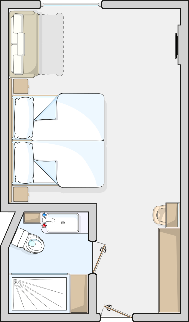 Deluxe Cabin floor Plan