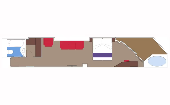 Premium Suite Aurea with Whirlpool floor Plan