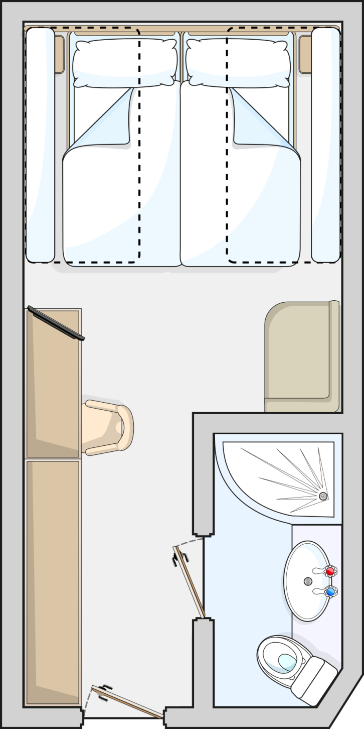 Inside Cabin floor Plan