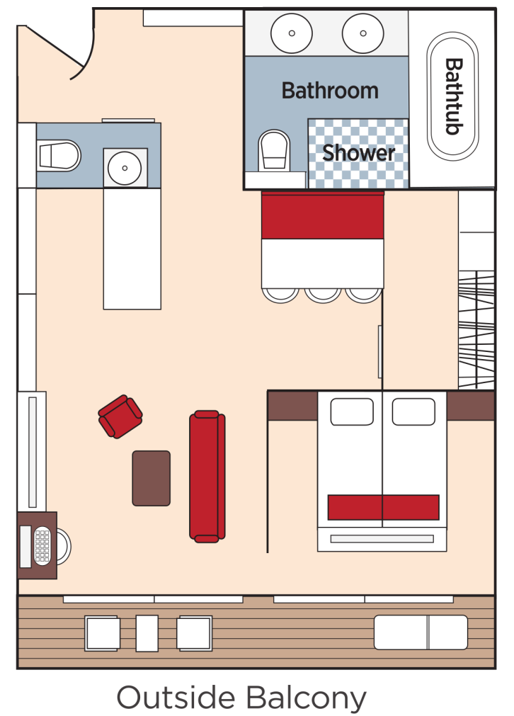 Sky Junior Suite floor Plan
