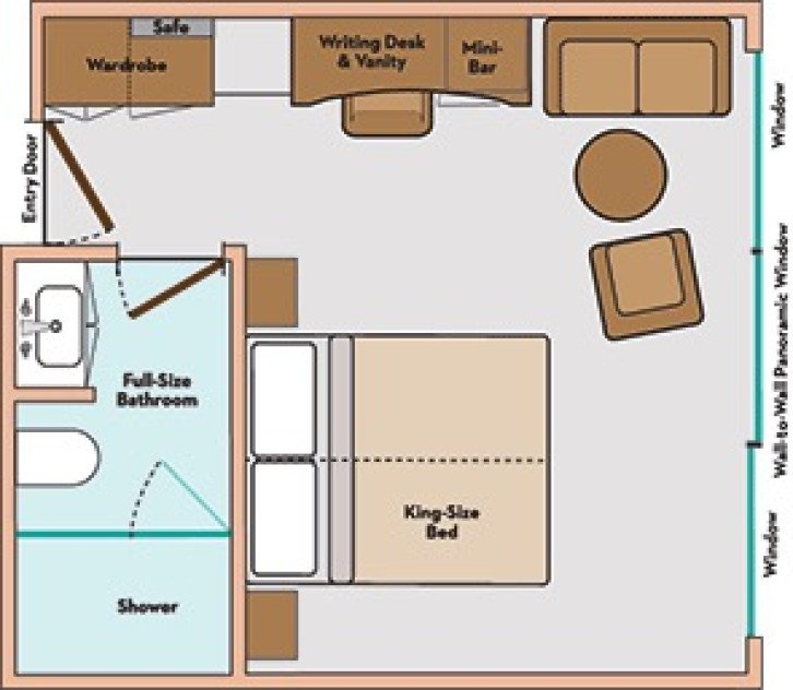 Cabin B - Mekong Deck floor Plan