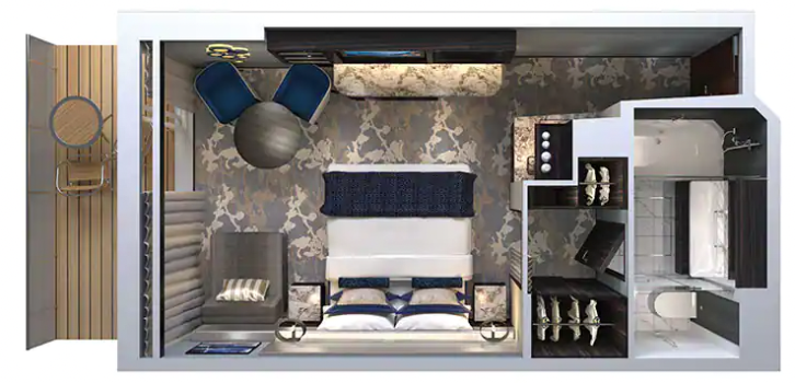 The Haven Courtyard Penthouse with Large Balcony floor Plan