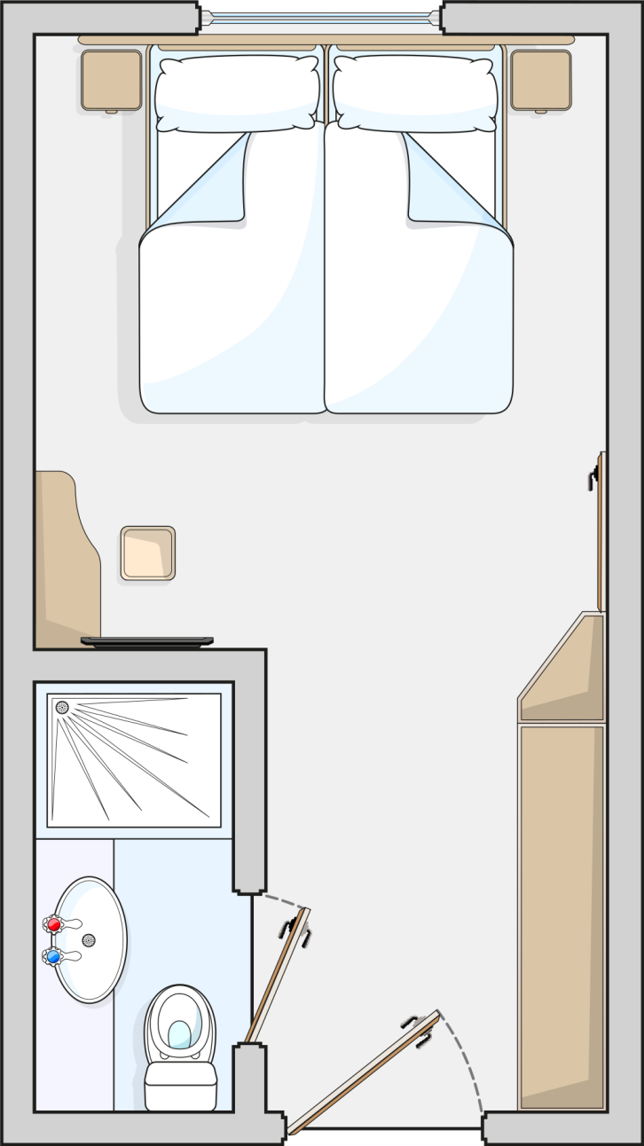 Outside Cabin floor Plan