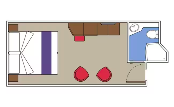 MSC Yacht Club Interior Suite floor Plan