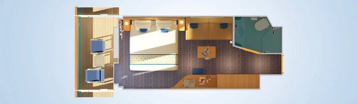MSC Yacht Club Grand Duplex Suite with Whirlpool floor Plan