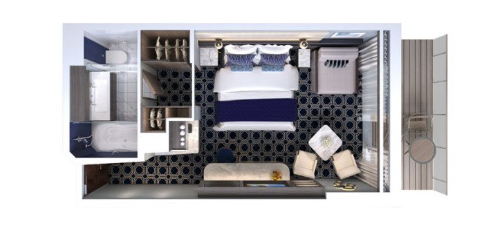 The Haven Courtyard Penthouse with Balcony floor Plan