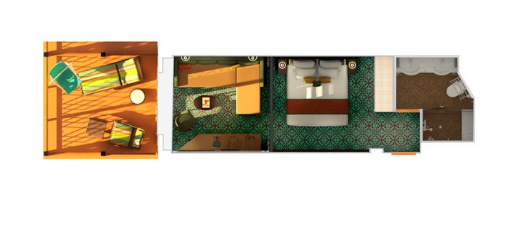 Havana Cabana Suite floor Plan