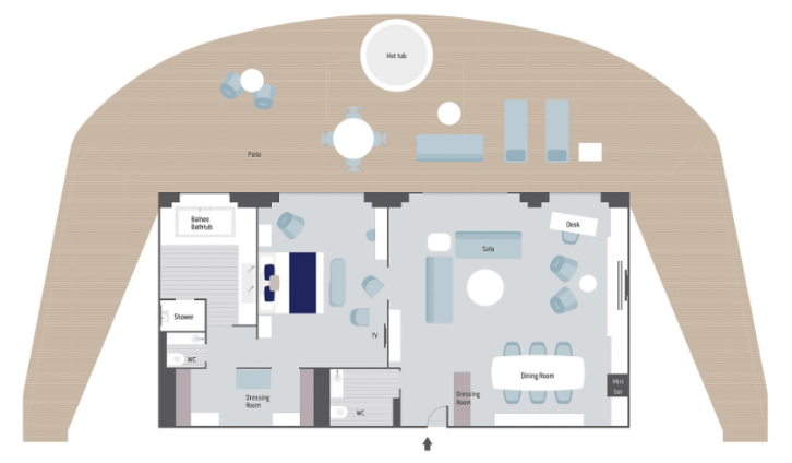 Solo Balcony floor Plan
