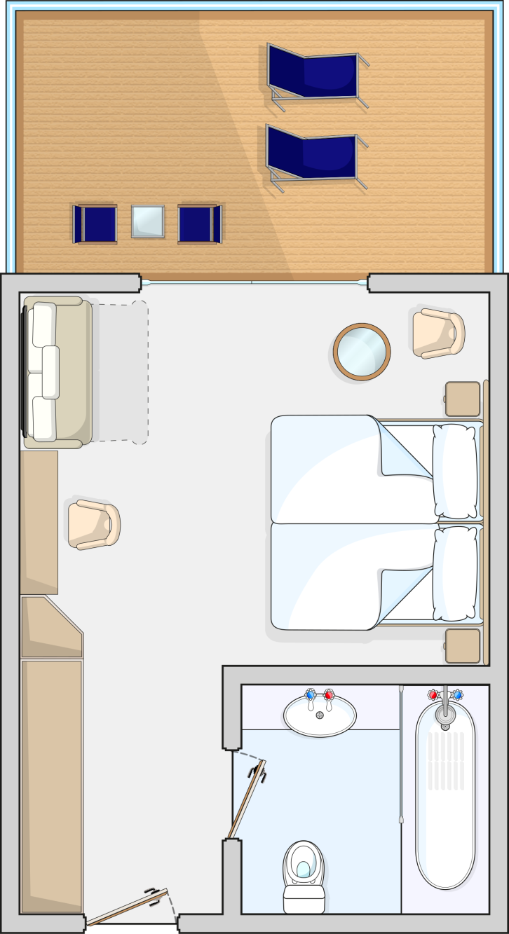 Junior Suite floor Plan