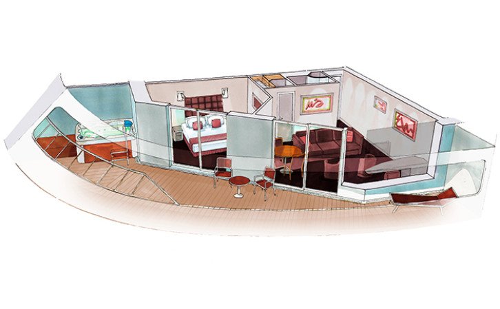 Grand Suite Aurea With Terrace and Whirlpool floor Plan