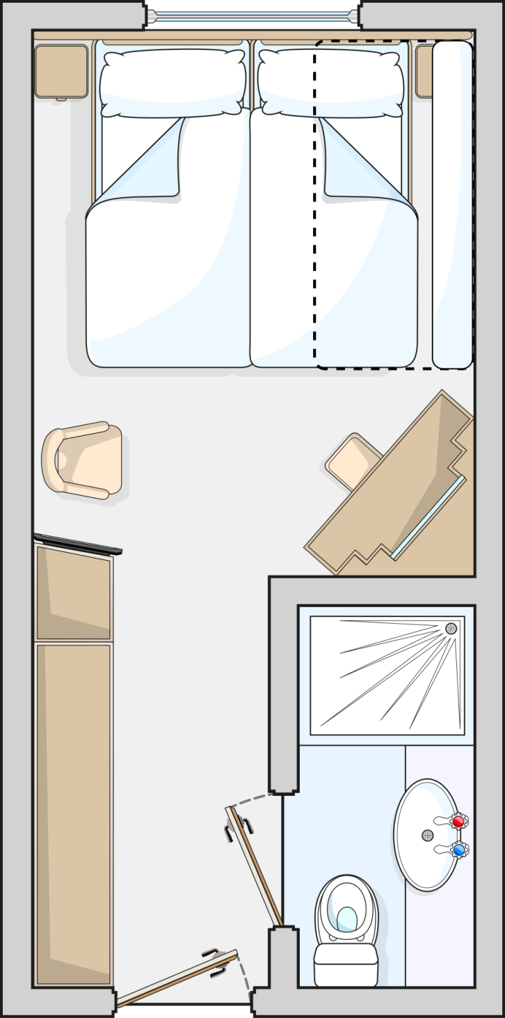 Outside Cabin floor Plan
