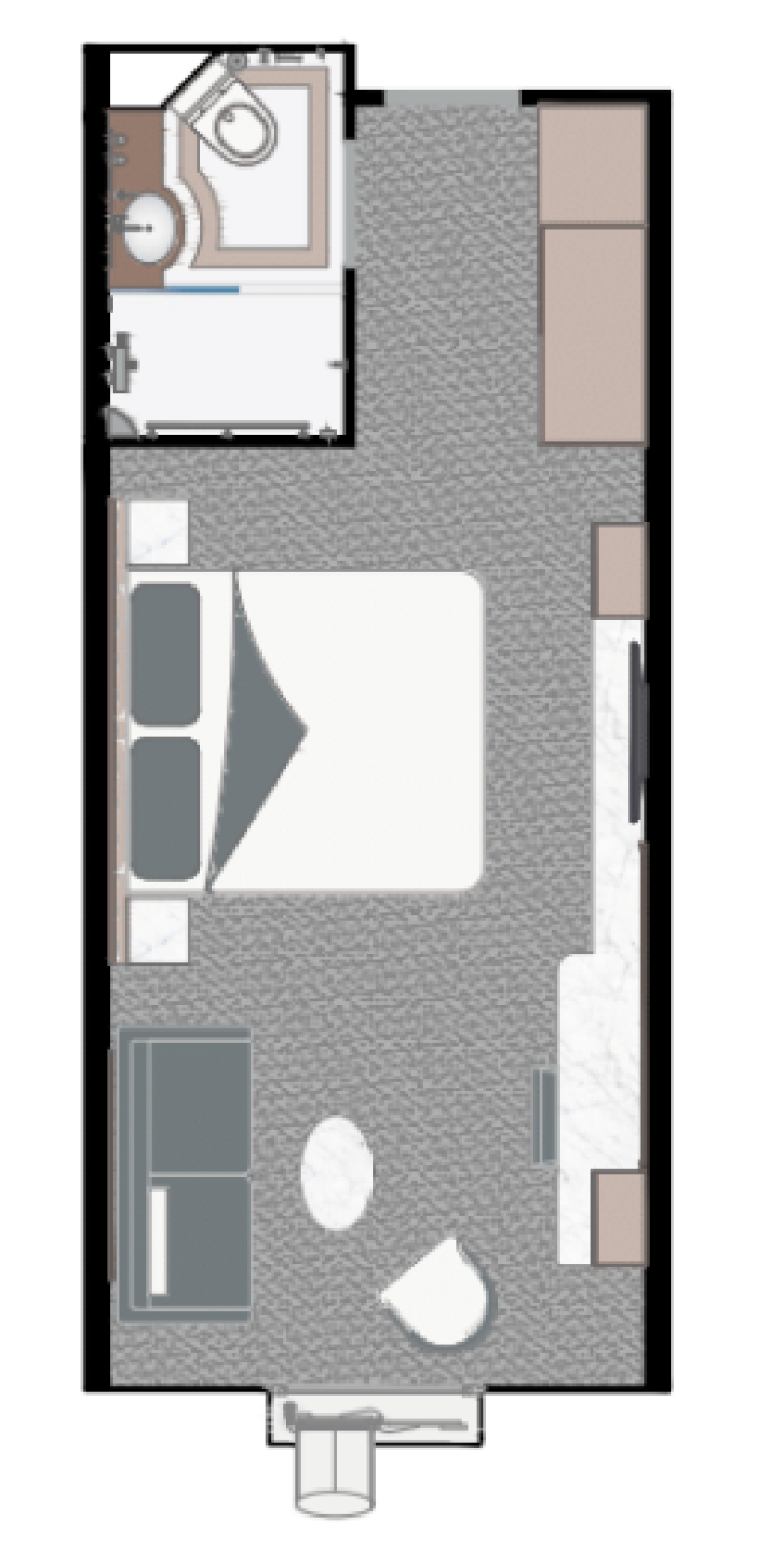 Balcony Stateroom Superior floor Plan