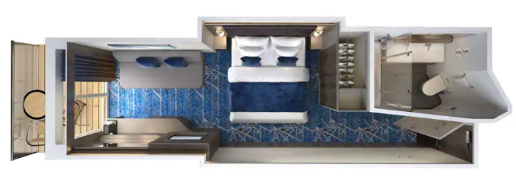 Sail Away Balcony floor Plan