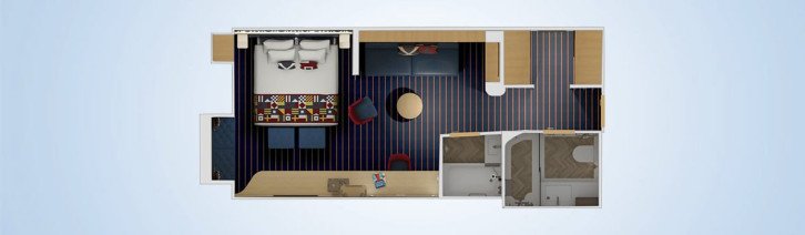 Family Harbor Ocean View Suite floor Plan