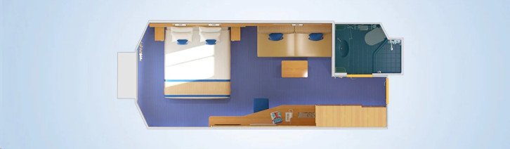 Ocean View (and Obstructed View) floor Plan