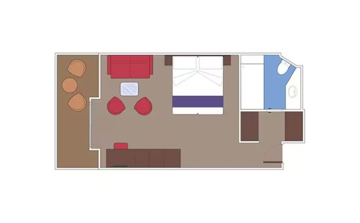 MSC Yacht Club Deluxe Suite floor Plan
